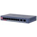 DAHUA CS4010-8GT-110 8 PORT GIGABIT + 2 PORT GIGABIT RJ45 UPLINK CLOUD YÖNETİLEBİLİR 110W POE METAL KASA SWITCH