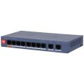 DAHUA CS4010-8ET2GT-60 8 PORT 10/100 + 2 PORT GIGABIT UPLINK CLOUD YÖNETİLEBİLİR 60W POE METAL KASA SWITCH