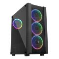 FRISBY FC-9320G 600W 80PLUS 4 X DUAL RGB KUMANDA MIDI TOWER KASA