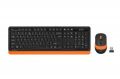 A4 TECH FG1010 TURUNCU Q MM 2.4G KABLOSUZ KLAVYE MOUSE SET